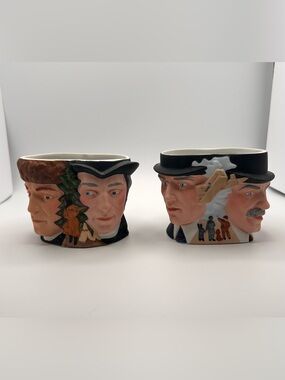 Vintage Avon Collector Character Mugs Set | Lewis & Clark & The Wright Brothers
